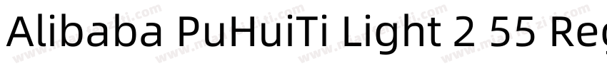 Alibaba PuHuiTi Light 2 55 Regular字体转换